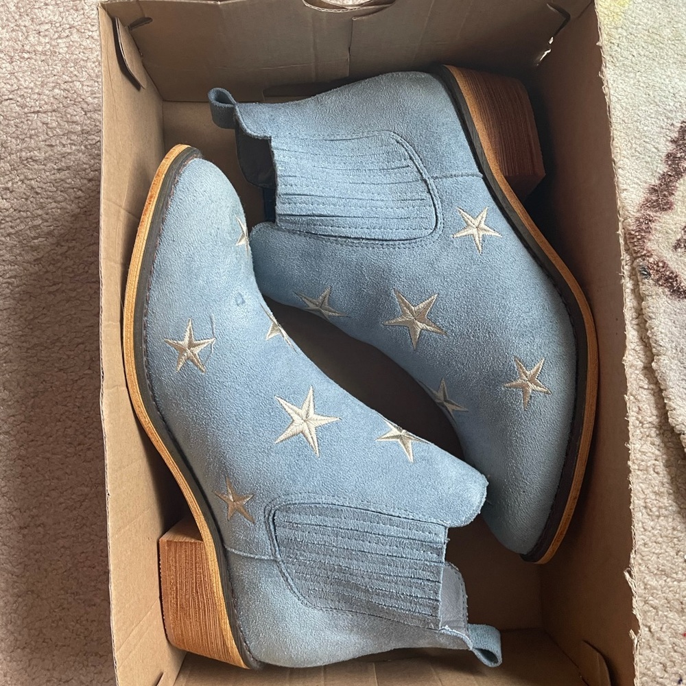 NWOT Ankle Boots with Stars